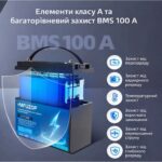 LiFePO4 12V 100Ah Акумулятор MFUZOP 1280Wh, 100A, BMS - Зображення 8