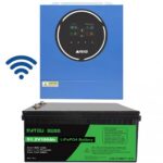 Комплект 5 кВт + 5.1 кВт*г інвертор Anenji з WiFi-модулем + акумулятор Datouboss LiFePO4 48V/100Ah для резервного живлення