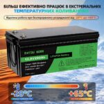 LiFePO4 12V 200Ah акумулятор Datouboss літій-залізо-фосфатний для систем безперебійного живлення будинку - Зображення 6