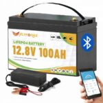 LiFePO4 100Ah 12V 1280Wh Акумулятор FLYFOREE з Bluetooth та BMS для систем резервного та автономного живлення будинку