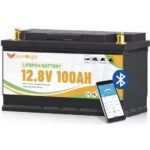 LiFePO4 100Ah 12V 1280Wh Акумулятор FLYFOREE з Bluetooth та BMS для систем резервного та автономного живлення будинку - Зображення 2