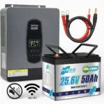 Комплект 3.0 кВт Гібридний інвертор DATOU BOSS + 1,2 кВт·год, HRBEENERGY, 24В., 50А., LiFePO4, BMS, резервне живлення