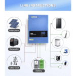 Гібридний інвертор 6,2 кВт Anenji ANJ-6200W-48V-WIFI (48V, WiFi, 120A) - Зображення 3